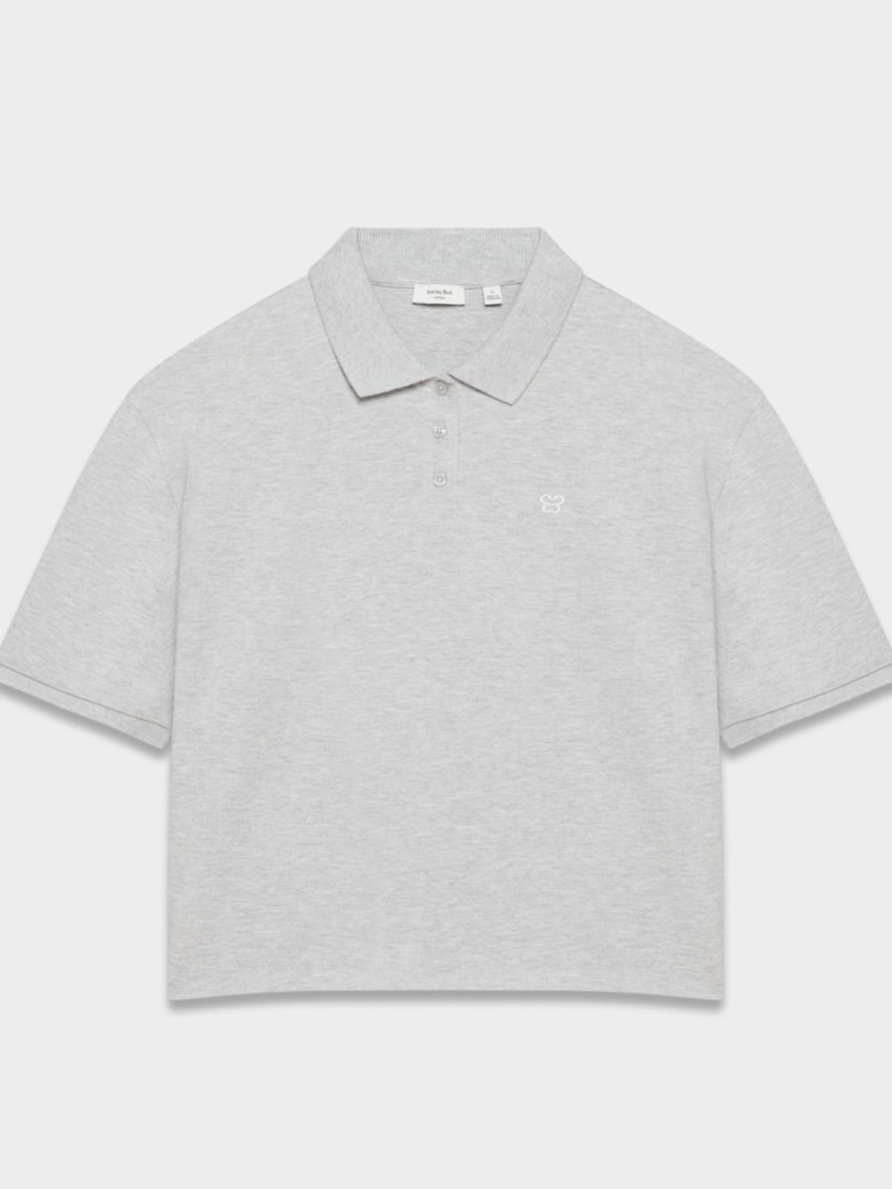 Aritzia Sunday Best Light Grey Polo